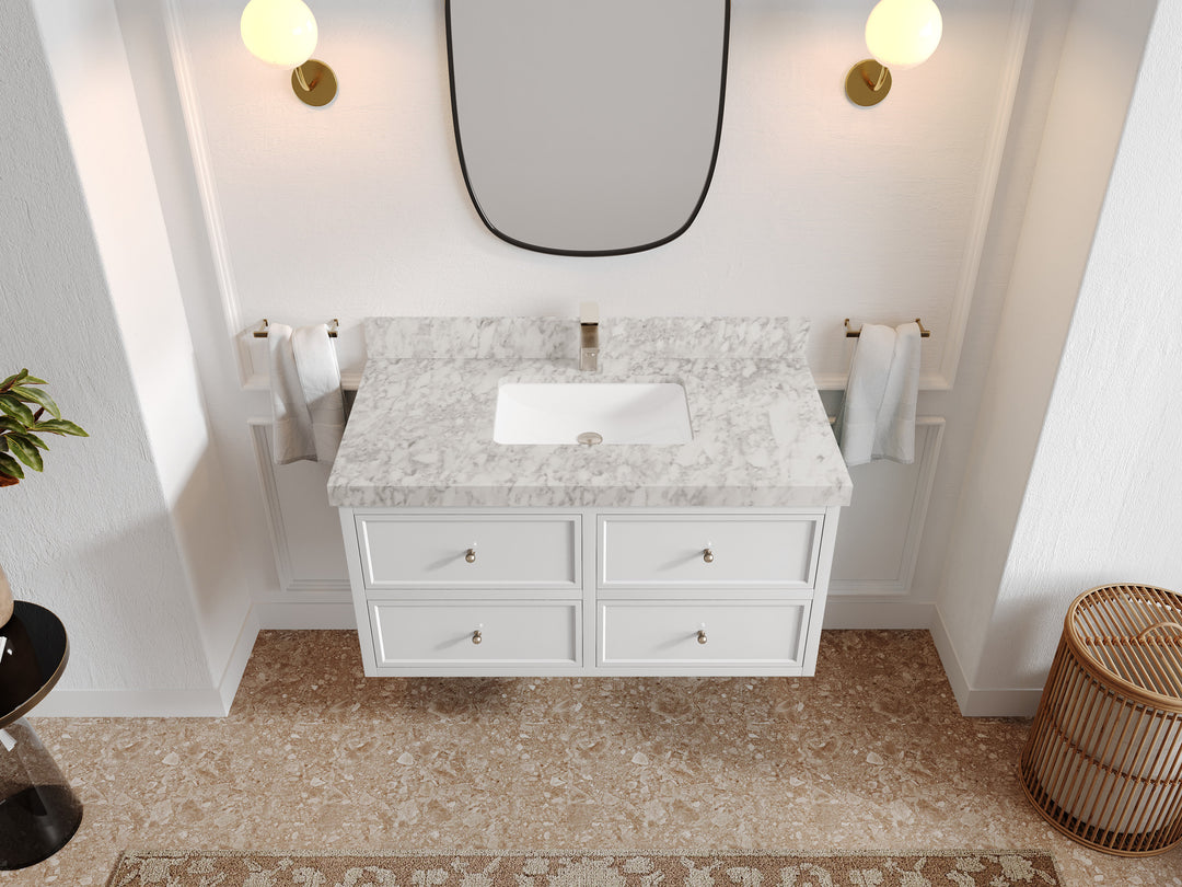 Roswell Floating 42 in. W x 22 in. D Single Sink Bathroom Vanity