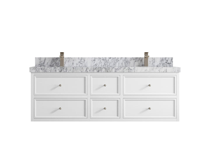 Roswell Floating 60 in. W x 22 in. D Double Sink Bathroom Vanity - photo 11