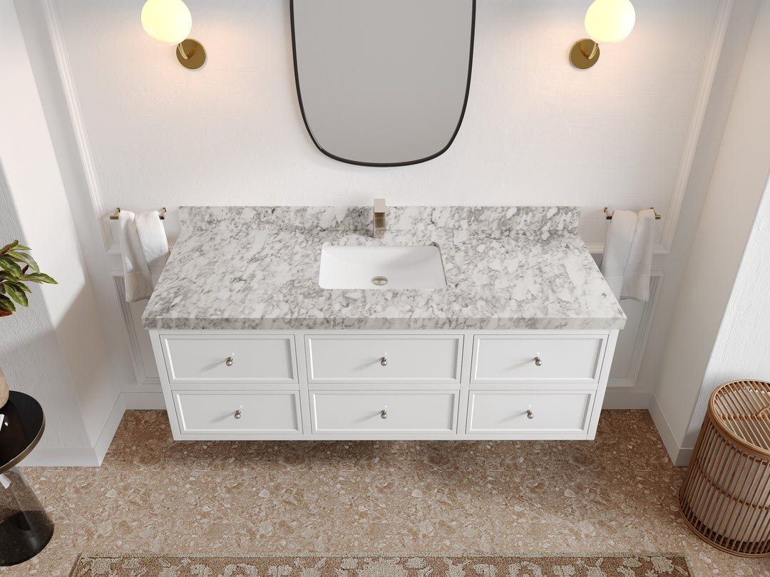Roswell Floating 60 in. W x 22 in. D Single Sink Bathroom Vanity