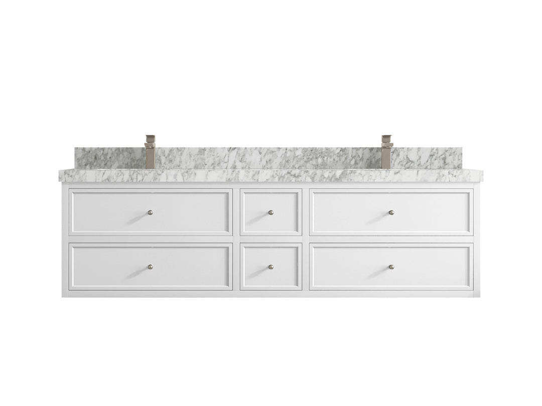 Roswell Floating 72 in. W x 22 in. D Double Sink Bathroom Vanity