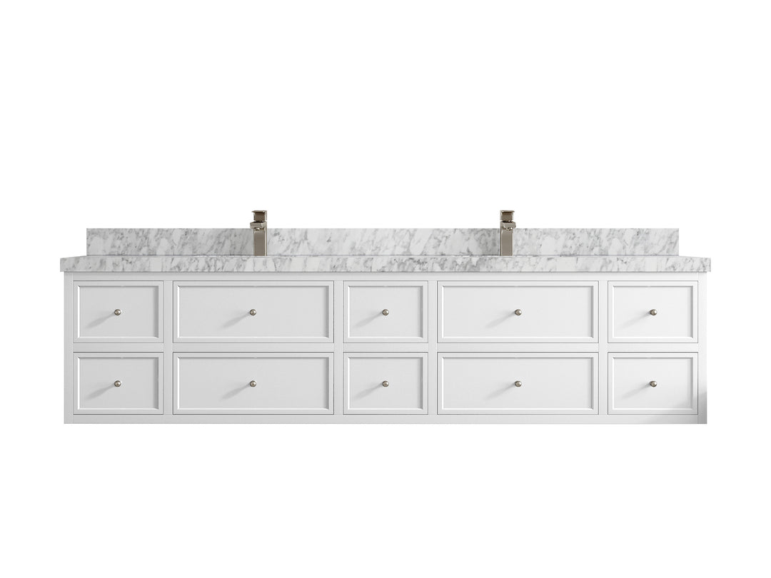 Roswell Floating 84 in. W x 22 in. D Double Sink Bathroom Vanity