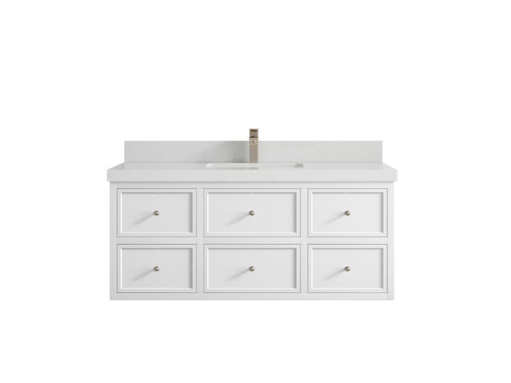 Roswell Floating 48 in. W x 22 in. D Single Sink Bathroom Vanity - photo 13