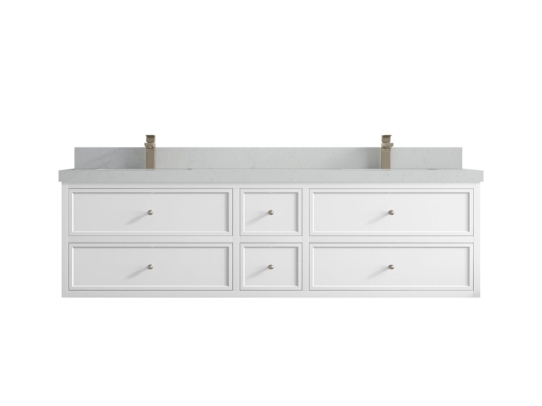 Roswell Floating 72 in. W x 22 in. D Double Sink Bathroom Vanity
