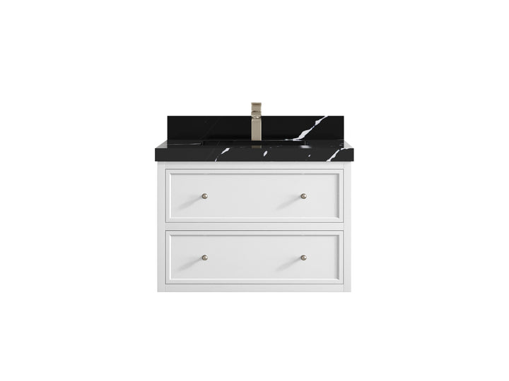 Roswell Floating 30 in. W x 22 in. D Single Sink Bathroom Vanity - photo 9