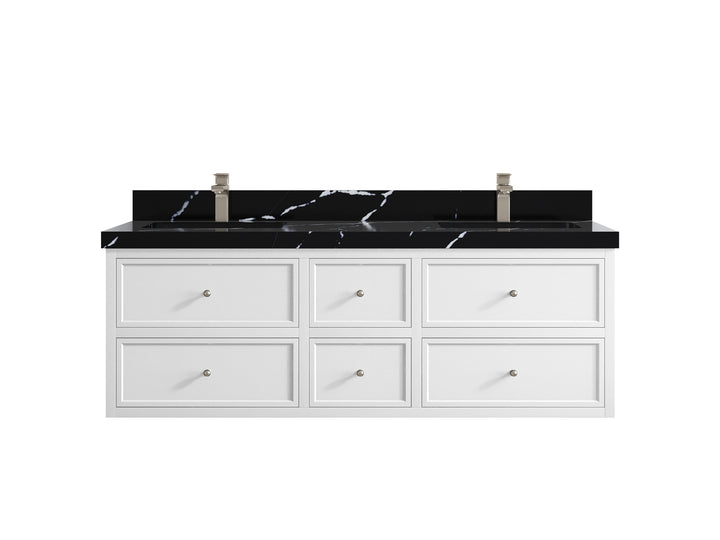 Roswell Floating 60 in. W x 22 in. D Double Sink Bathroom Vanity - photo 9