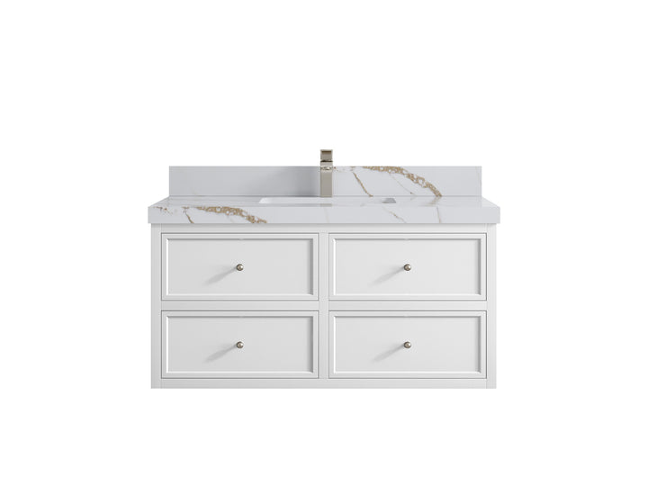 Roswell Floating 42 in. W x 22 in. D Single Sink Bathroom Vanity - photo 15