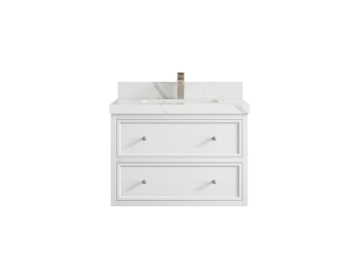 Roswell Floating 30 in. W x 22 in. D Single Sink Bathroom Vanity - photo 17
