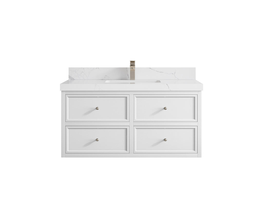 Roswell Floating 42 in. W x 22 in. D Single Sink Bathroom Vanity