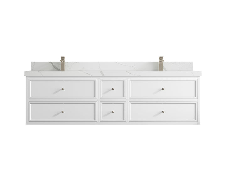 Roswell Floating 72 in. W x 22 in. D Double Sink Bathroom Vanity - photo 17