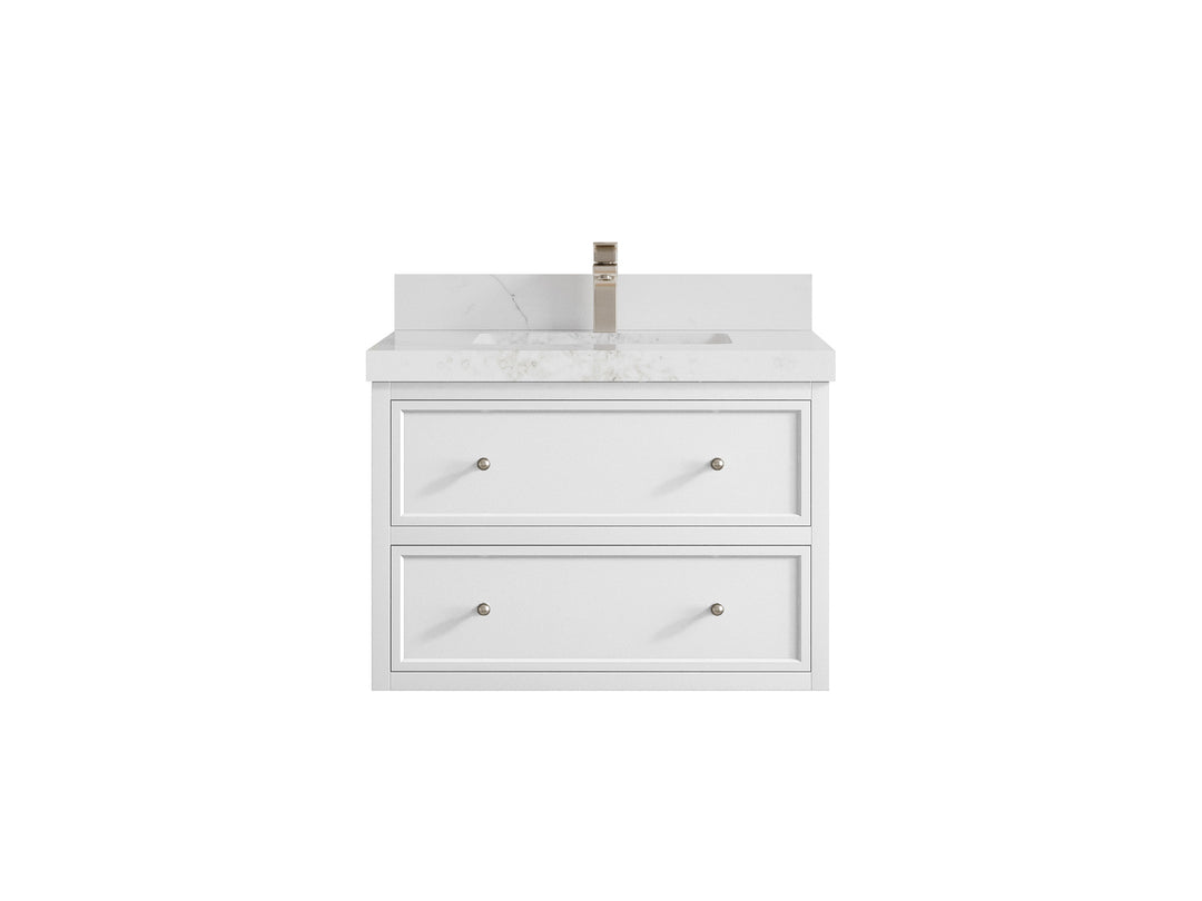 Roswell Floating 30 in. W x 22 in. D Single Sink Bathroom Vanity