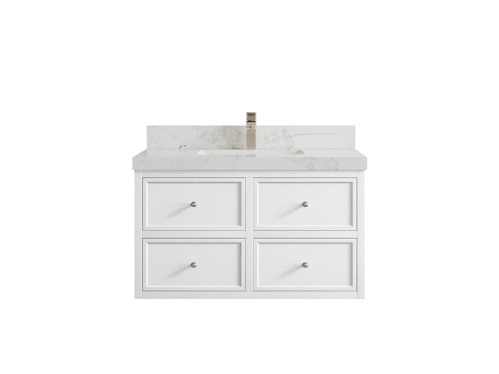 Roswell Floating 36 in. W x 22 in. D Center Sink Bathroom Vanity - photo 19