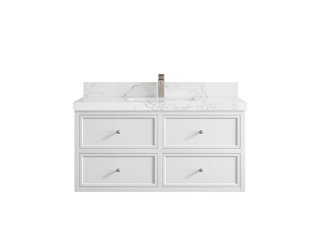 Roswell Floating 42 in. W x 22 in. D Single Sink Bathroom Vanity