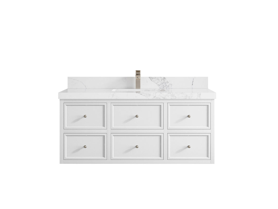 Roswell Floating 48 in. W x 22 in. D Single Sink Bathroom Vanity