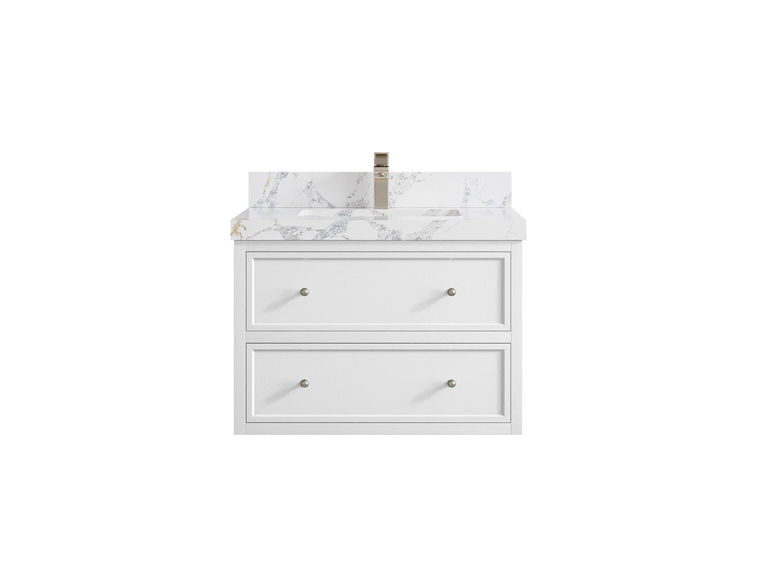 Roswell Floating 30 in. W x 22 in. D Single Sink Bathroom Vanity