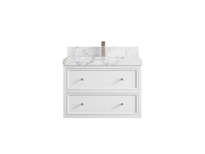 Roswell Floating 30 in. W x 22 in. D Single Sink Bathroom Vanity - photo 21