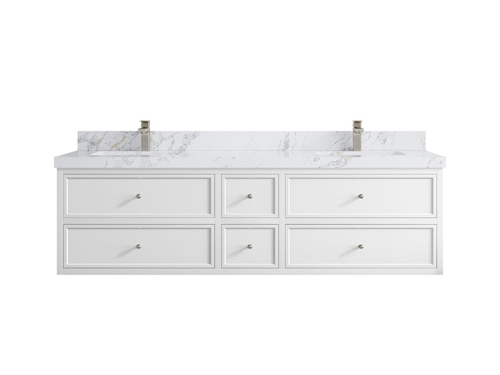 Roswell Floating 72 in. W x 22 in. D Double Sink Bathroom Vanity - photo 21