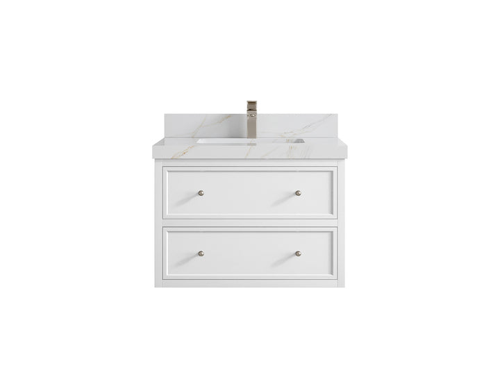 Roswell Floating 30 in. W x 22 in. D Single Sink Bathroom Vanity - photo 23