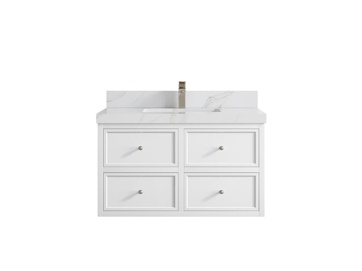 Roswell Floating 36 in. W x 22 in. D Center Sink Bathroom Vanity - photo 23