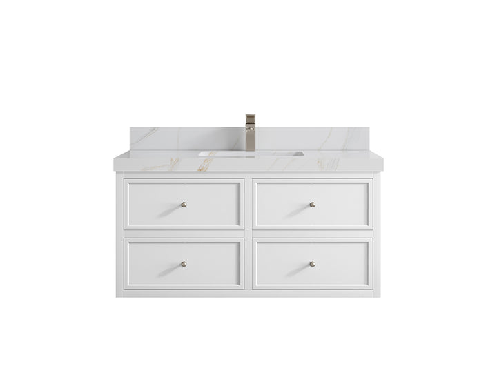 Roswell Floating 42 in. W x 22 in. D Single Sink Bathroom Vanity - photo 23