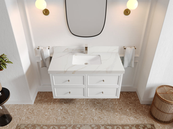 Roswell Floating 42 in. W x 22 in. D Single Sink Bathroom Vanity - photo 22
