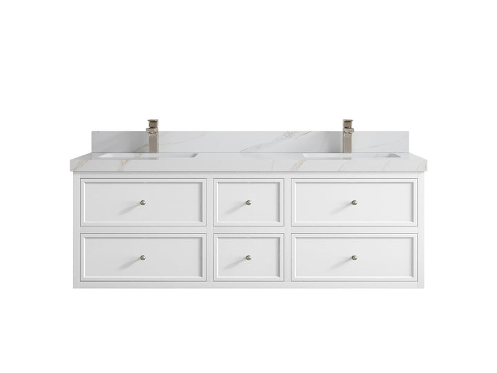 Roswell Floating 60 in. W x 22 in. D Double Sink Bathroom Vanity - photo 23
