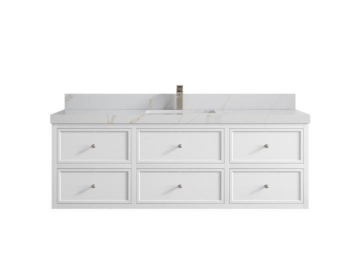 Roswell Floating 60 in. W x 22 in. D Single Sink Bathroom Vanity - photo 23