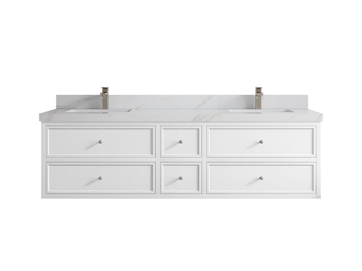 Roswell Floating 72 in. W x 22 in. D Double Sink Bathroom Vanity - photo 23