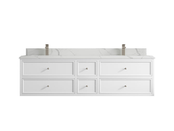 Roswell Floating 72 in. W x 22 in. D Double Sink Bathroom Vanity - photo 25