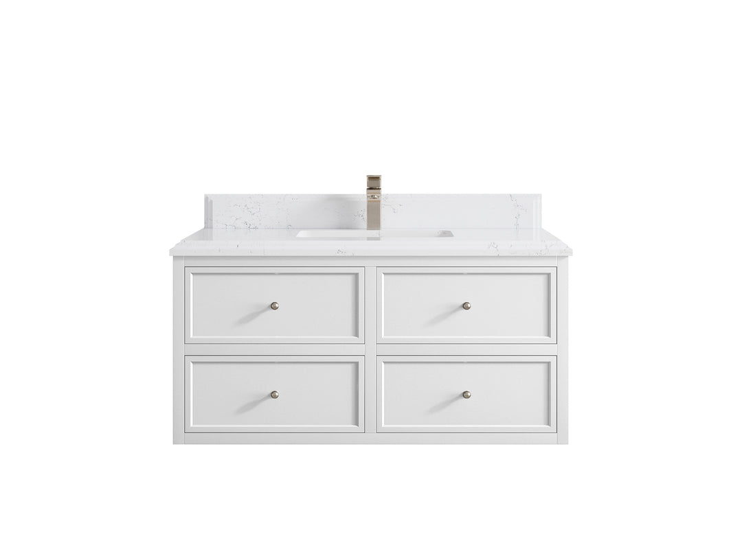 Roswell Floating 42 in. W x 22 in. D Single Sink Bathroom Vanity