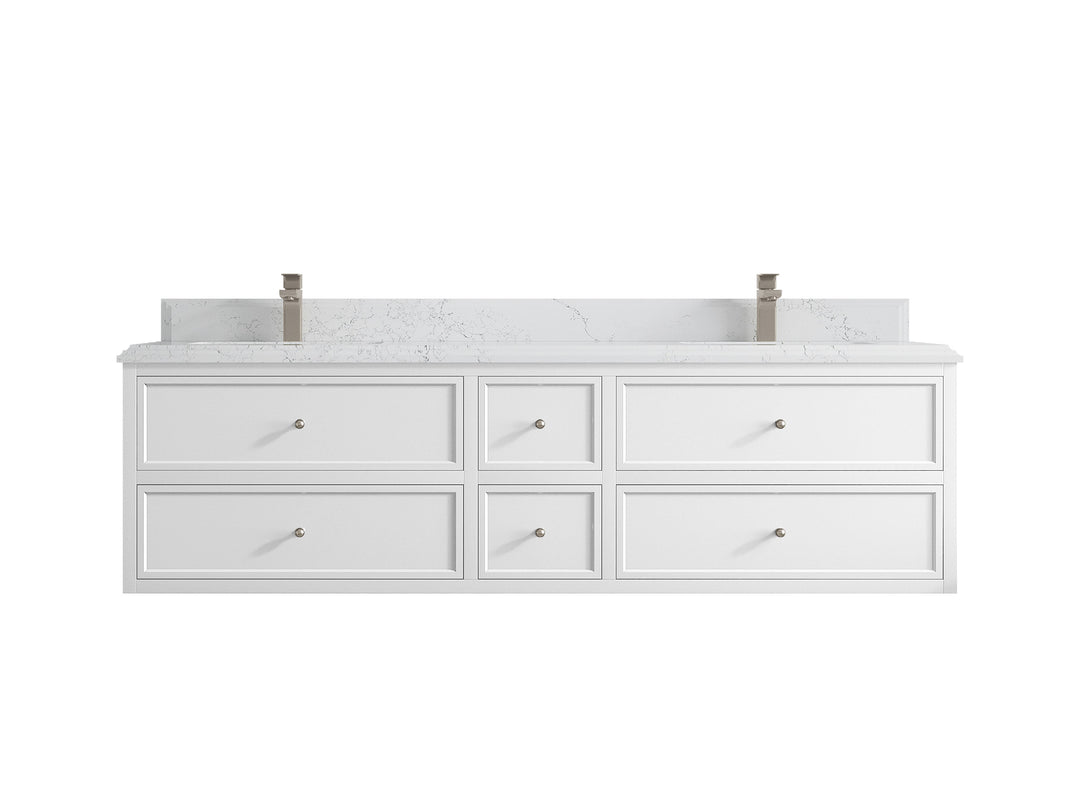 Roswell Floating 72 in. W x 22 in. D Double Sink Bathroom Vanity