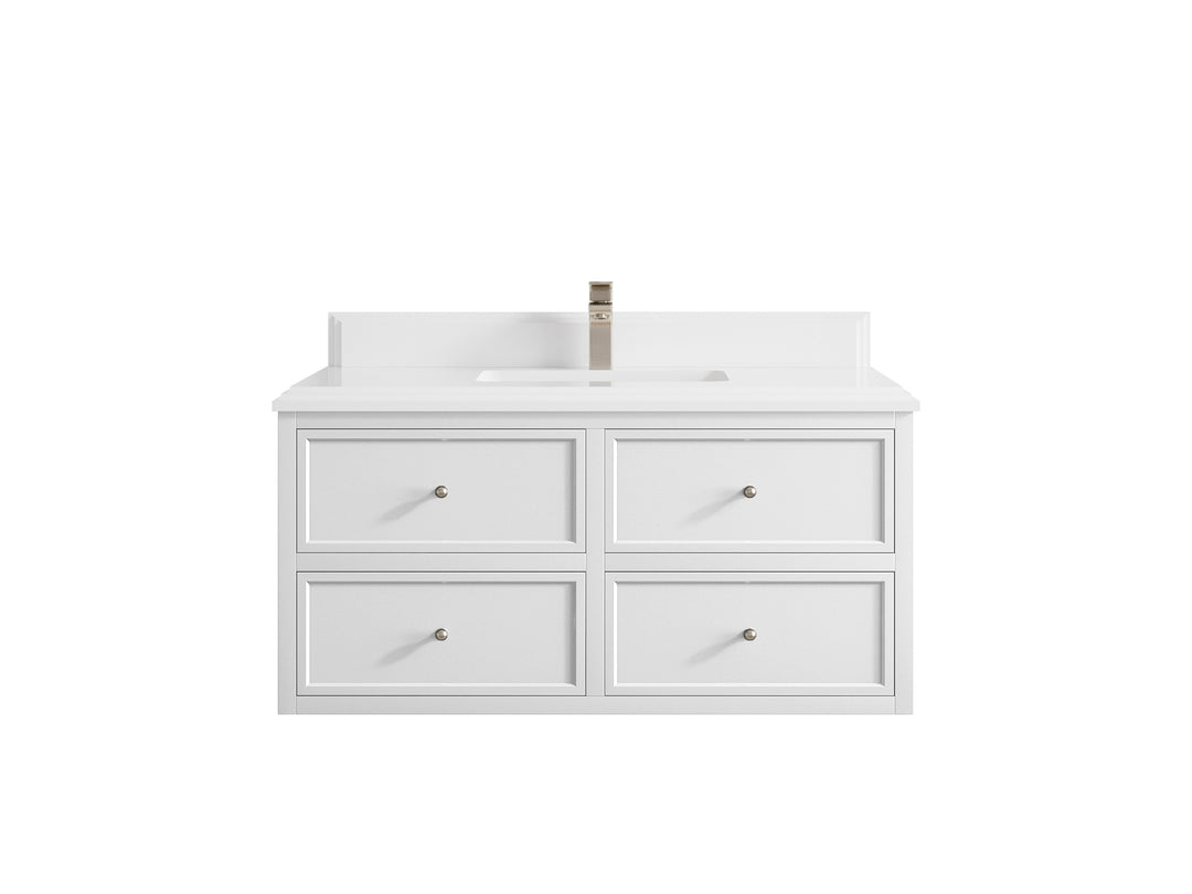 Roswell Floating 42 in. W x 22 in. D Single Sink Bathroom Vanity