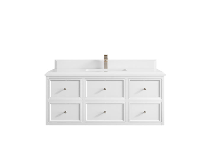 Roswell Floating 48 in. W x 22 in. D Single Sink Bathroom Vanity - photo 29
