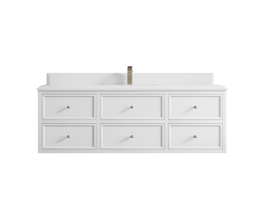 Roswell Floating 60 in. W x 22 in. D Single Sink Bathroom Vanity