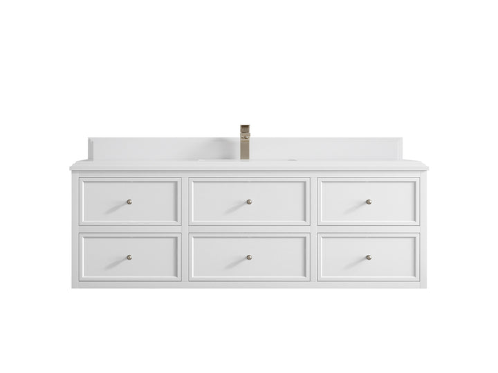 Roswell Floating 60 in. W x 22 in. D Single Sink Bathroom Vanity - photo 29