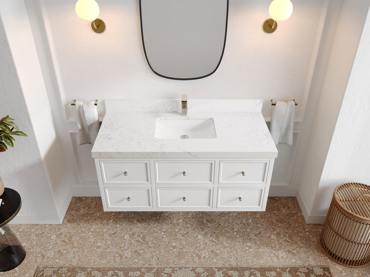 Roswell Floating 48 in. W x 22 in. D Single Sink Bathroom Vanity - photo 30