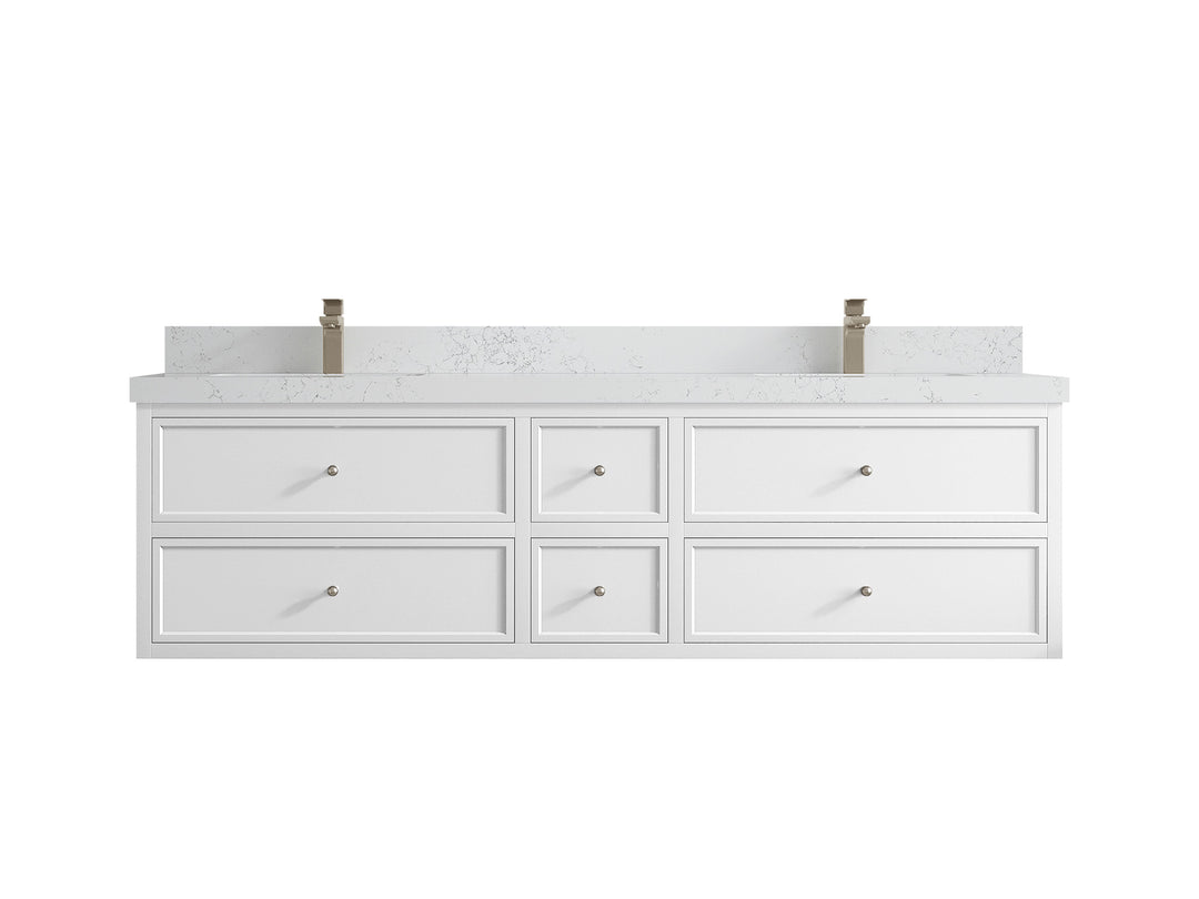 Roswell Floating 72 in. W x 22 in. D Double Sink Bathroom Vanity