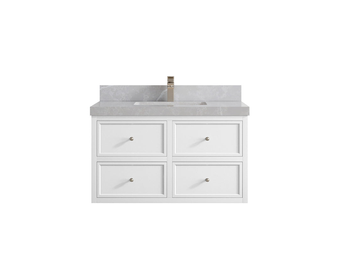 Roswell Floating 36 in. W x 22 in. D Center Sink Bathroom Vanity