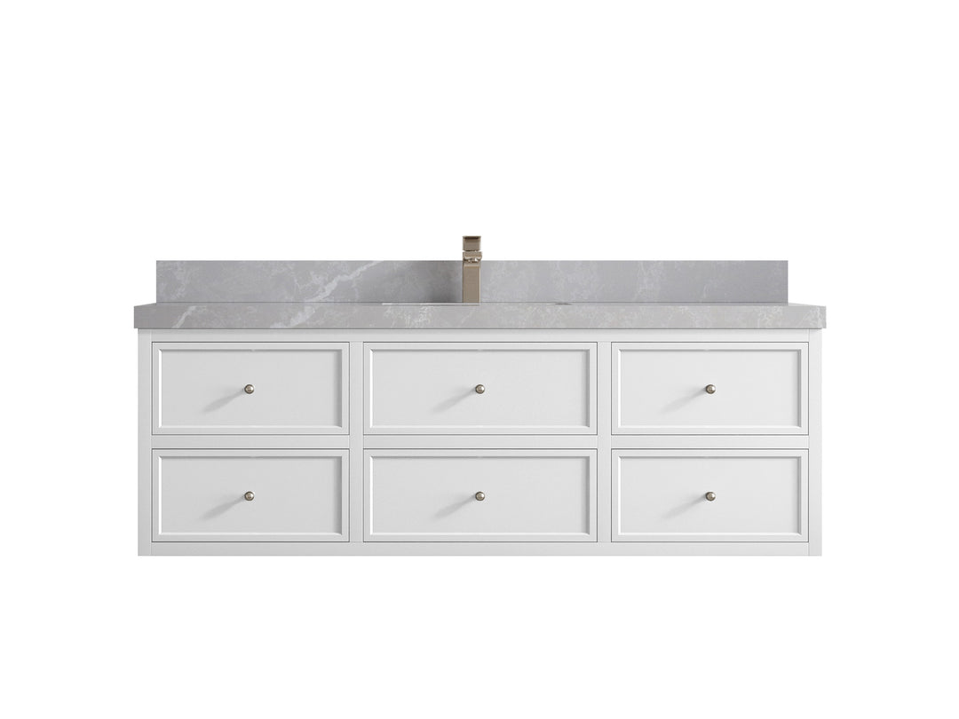 Roswell Floating 60 in. W x 22 in. D Single Sink Bathroom Vanity