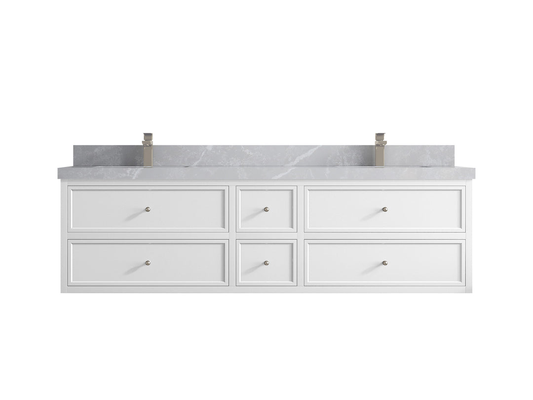 Roswell Floating 72 in. W x 22 in. D Double Sink Bathroom Vanity
