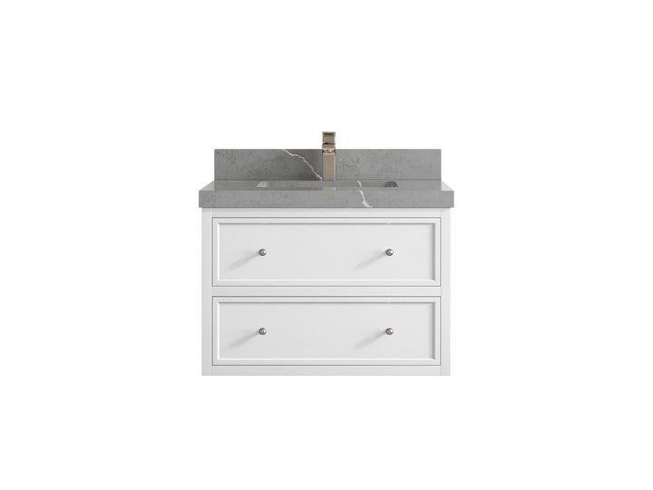 Roswell Floating 30 in. W x 22 in. D Single Sink Bathroom Vanity - photo 35
