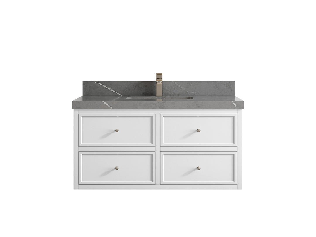 Roswell Floating 42 in. W x 22 in. D Single Sink Bathroom Vanity
