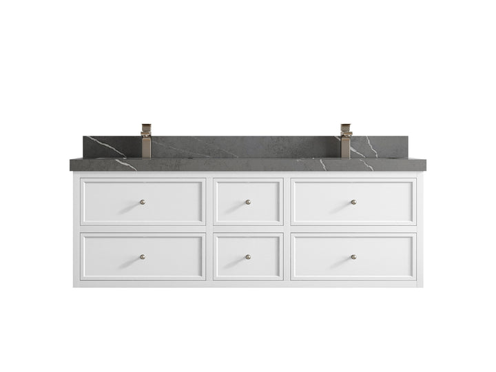 Roswell Floating 60 in. W x 22 in. D Double Sink Bathroom Vanity - photo 35