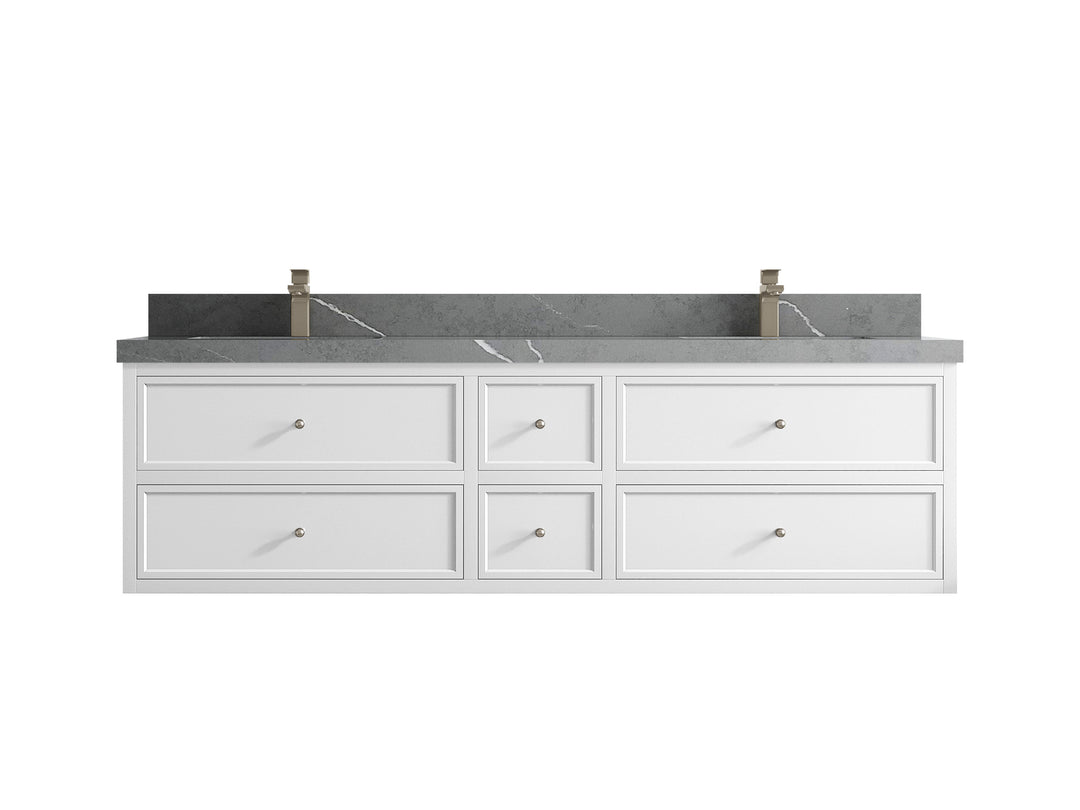 Roswell Floating 72 in. W x 22 in. D Double Sink Bathroom Vanity