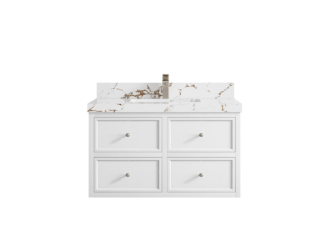 Roswell Floating 36 in. W x 22 in. D Center Sink Bathroom Vanity