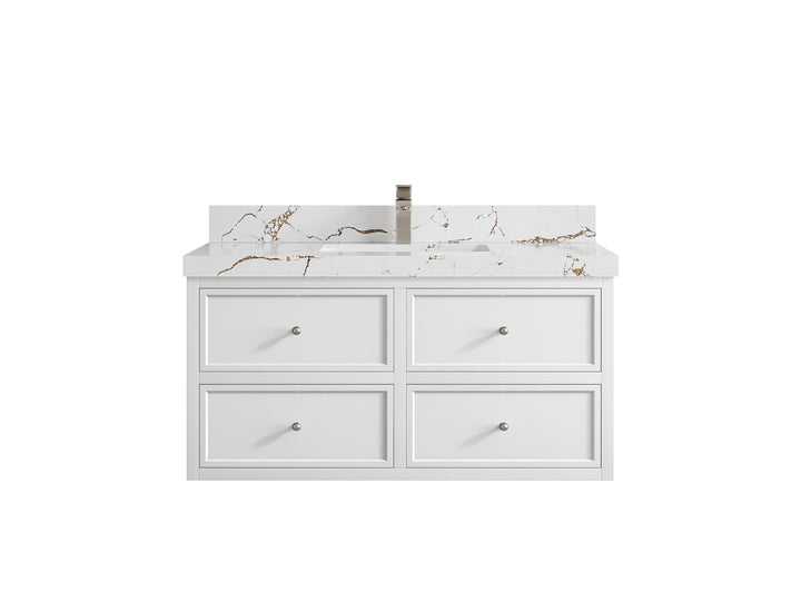 Roswell Floating 42 in. W x 22 in. D Single Sink Bathroom Vanity - photo 37