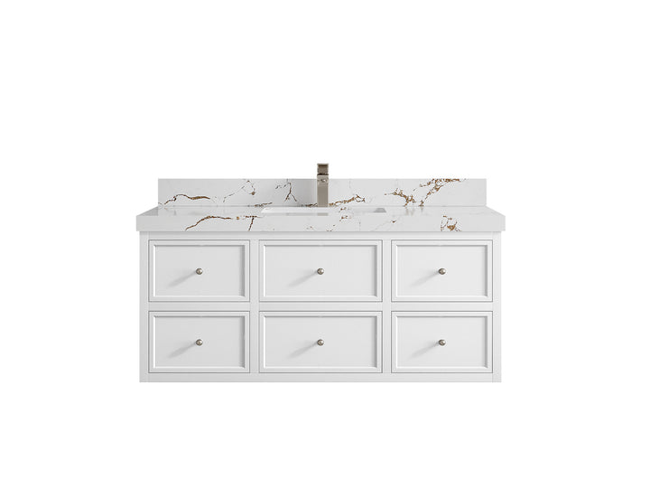 Roswell Floating 48 in. W x 22 in. D Single Sink Bathroom Vanity - photo 37