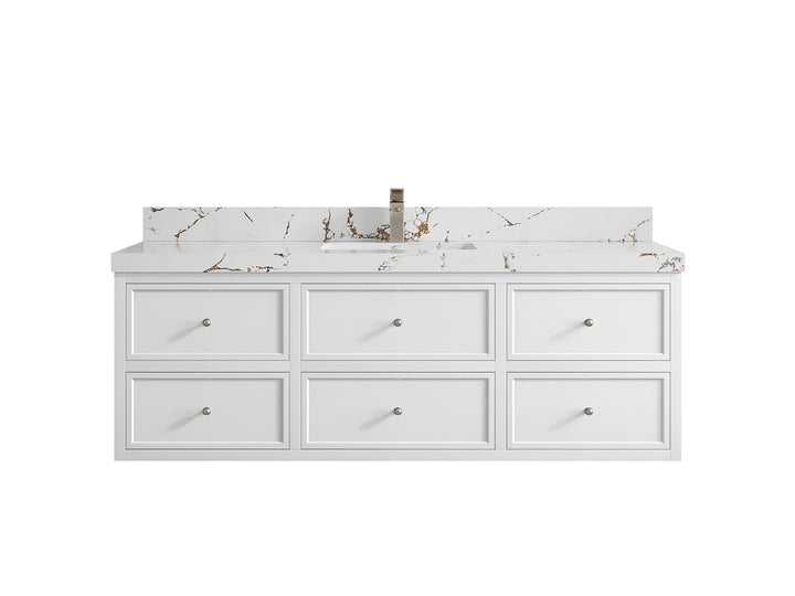 Roswell Floating 60 in. W x 22 in. D Single Sink Bathroom Vanity - photo 37