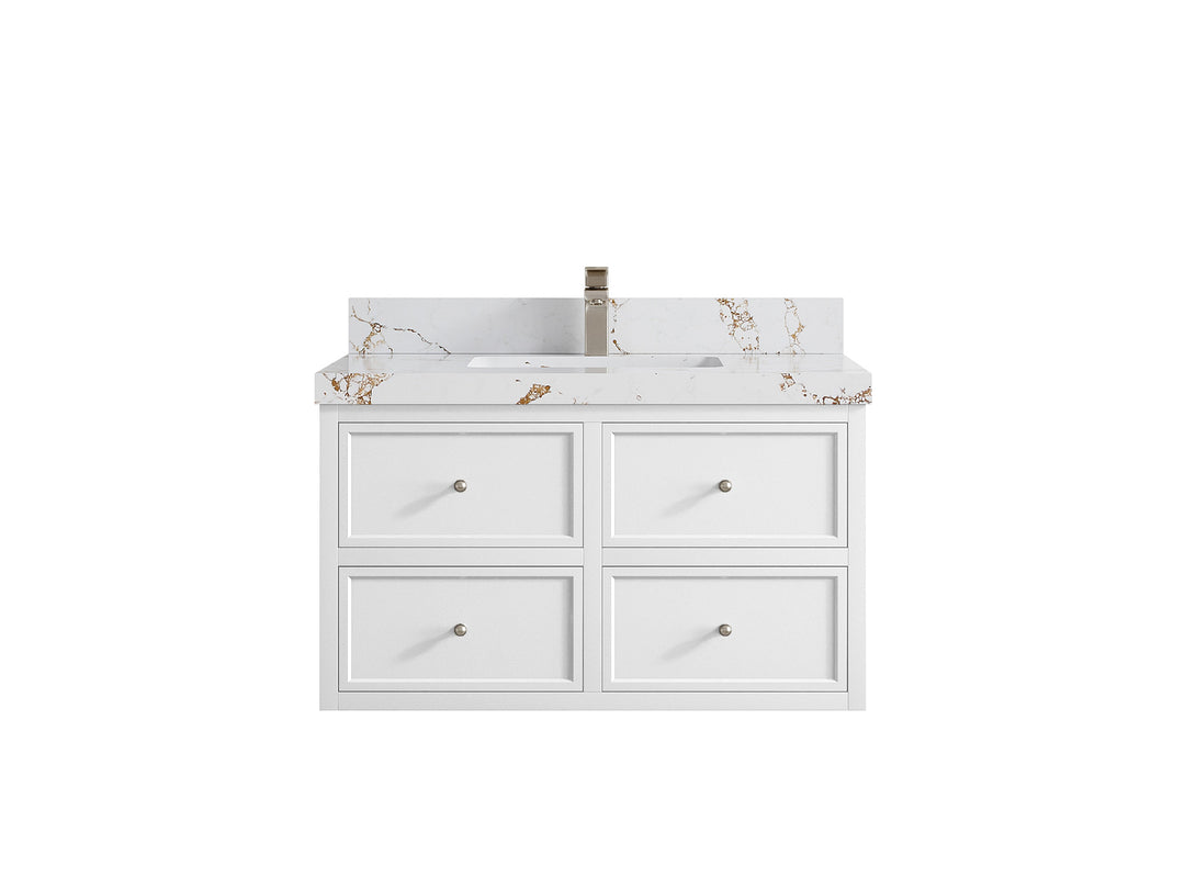 Roswell Floating 36 in. W x 22 in. D Center Sink Bathroom Vanity