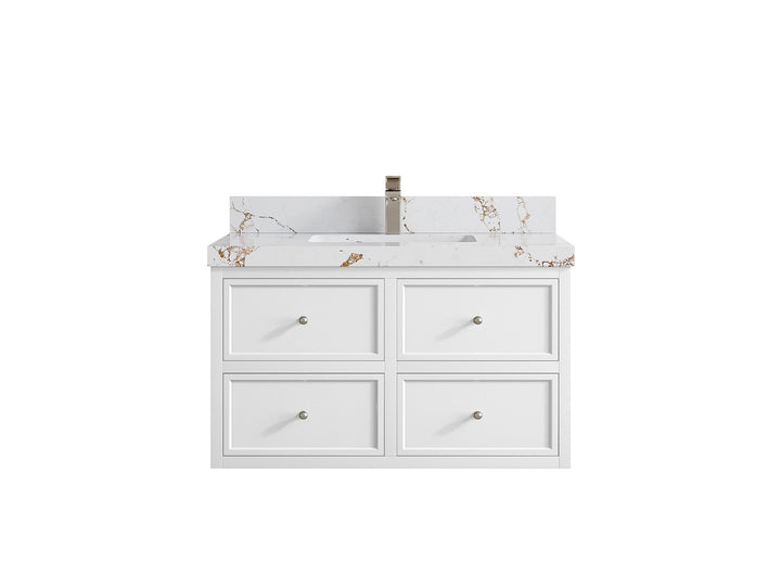 Roswell Floating 36 in. W x 22 in. D Center Sink Bathroom Vanity - photo 39