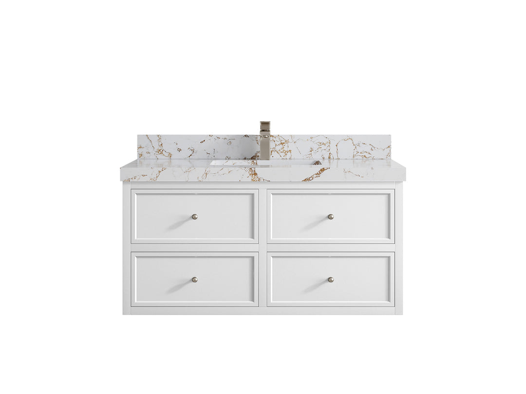 Roswell Floating 42 in. W x 22 in. D Single Sink Bathroom Vanity
